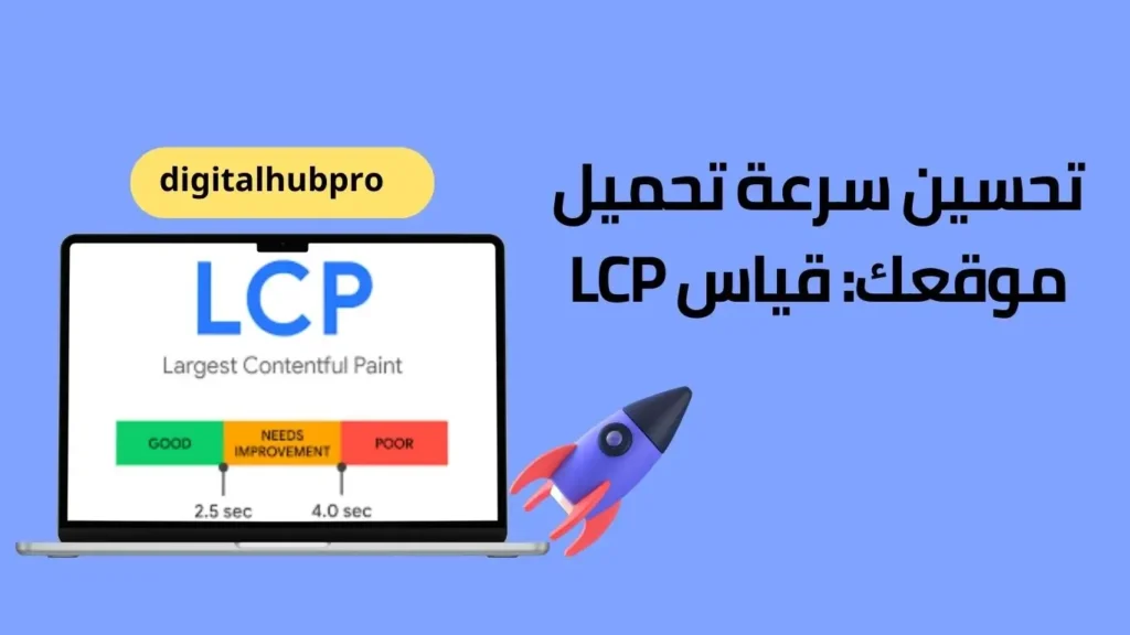 تحسين LCP: دليل شامل لتحميل صفحات ويب أسرع 1 تحسين سرعة تحميل موقعك قياس LCP