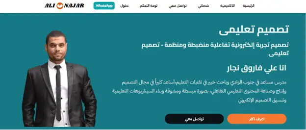 معرض الأعمال 1 دراسة حالة: أكاديمية علي نجار - تحقيق التميز في محركات البحث لكلمة مفتاحية متخصصة