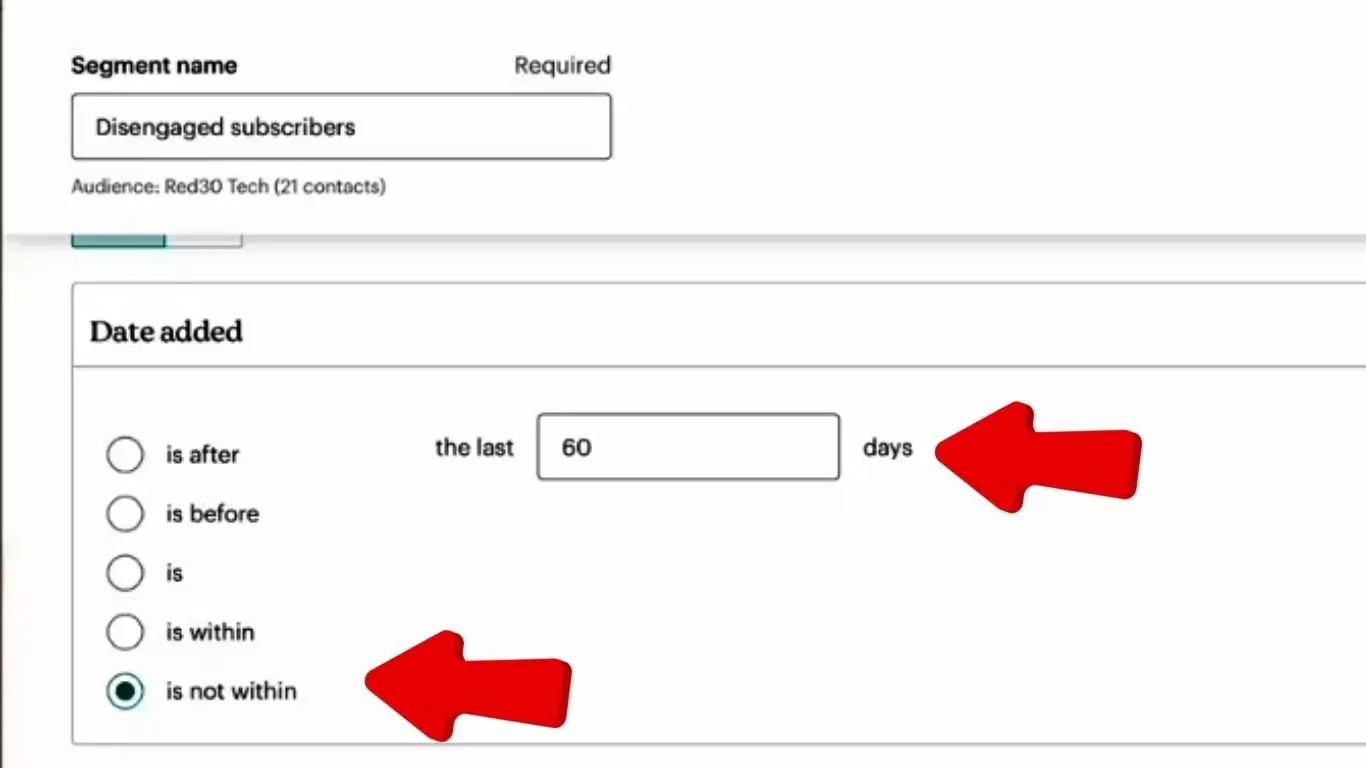 إنشاء شريحة بريد إلكتروني ديناميكية للمشتركين الباردين6