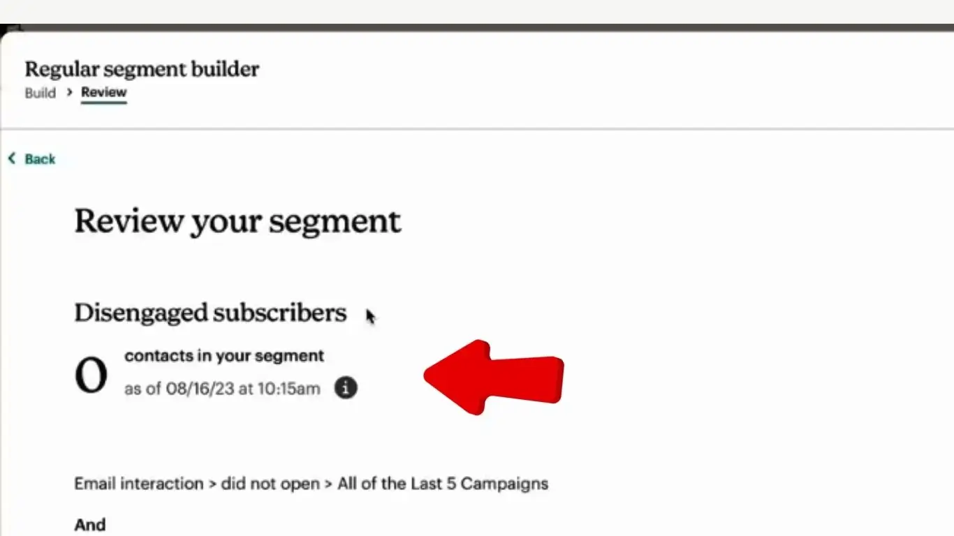 إنشاء شريحة بريد إلكتروني ديناميكية للمشتركين الباردين7