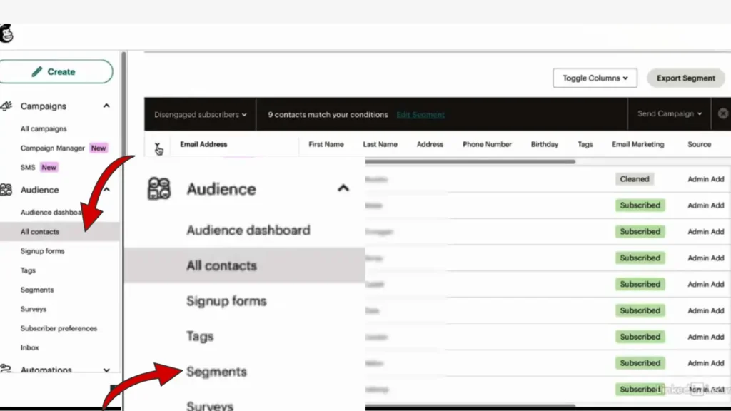 التحقق من البريد المراد حذفه