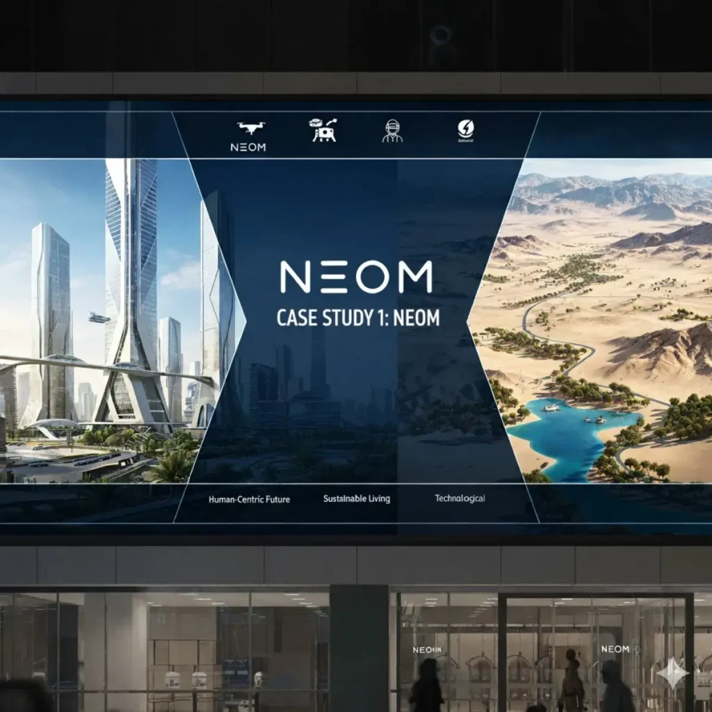 مستقبل التسويق الرقمي 2030: الذكاء الاصطناعي والتخصيص 9 دراسة حالة 1 نيوم (NEOM)