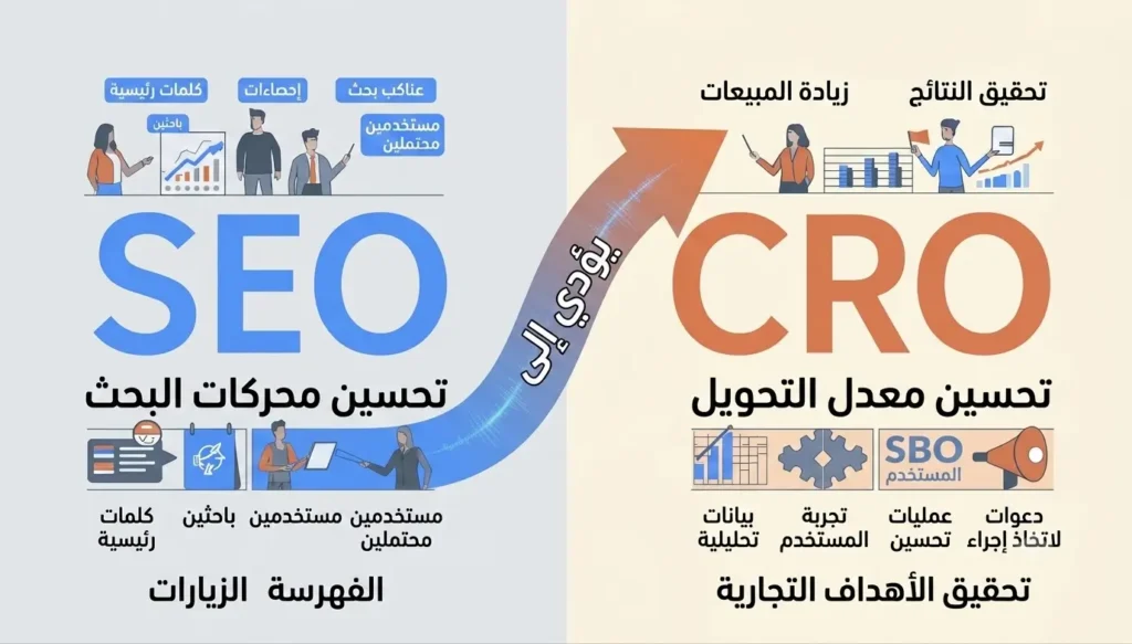 العلاقة بين SEO و CRO