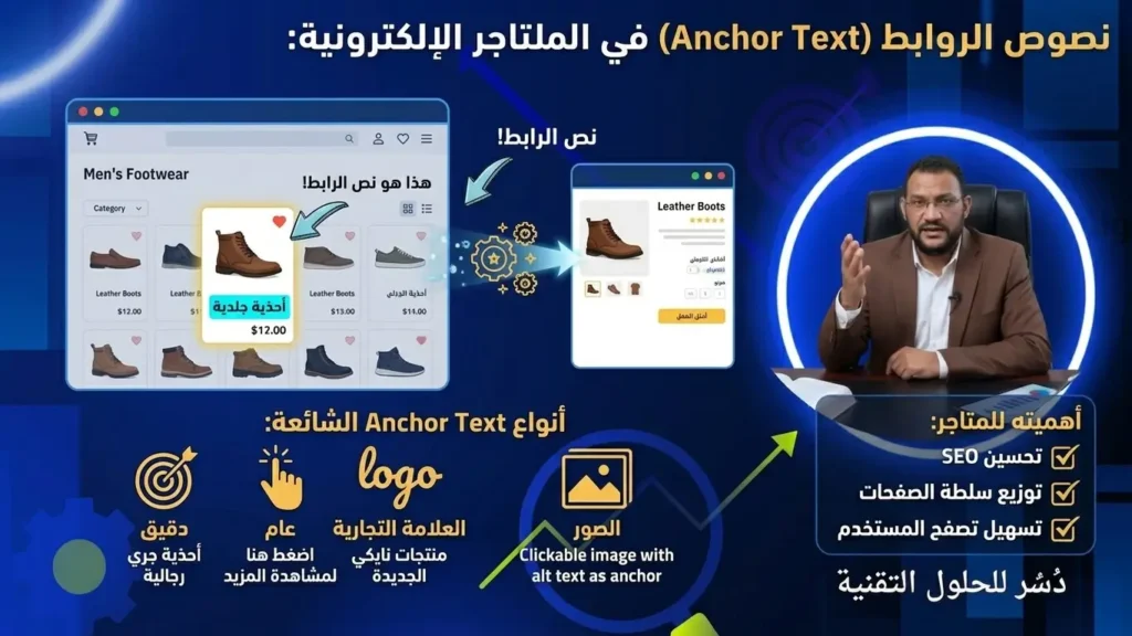 Anchor Text في المتاجر الإلكترونية