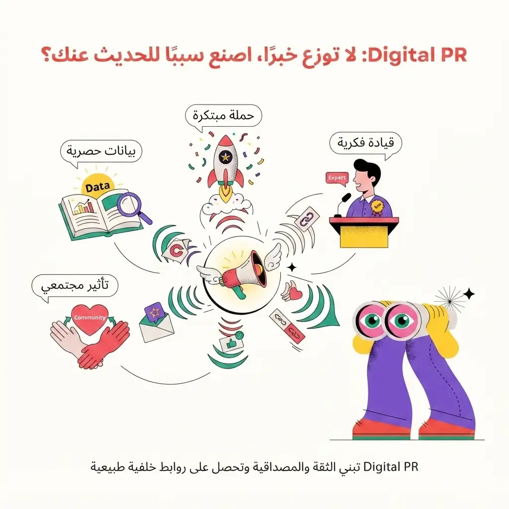 Off-Page SEO: كيف تبني سلطة رقمية تجعل Google وAI يثقون بموقعك؟ | 2026 Digital PR لا توزع خبرًا، اصنع سببًا للحديث عنك