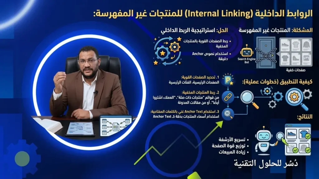 Internal Linking للمنتجات غير المفهرسة