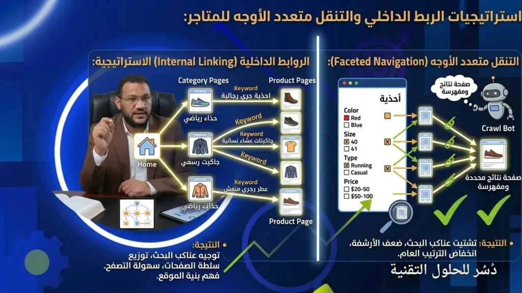 Internal Linking وFaceted Navigation