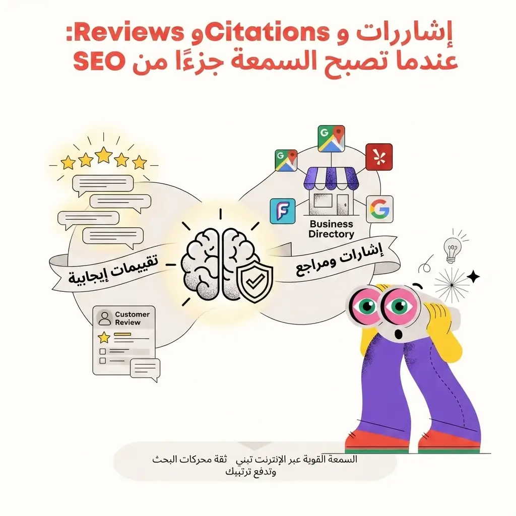Off-Page SEO: كيف تبني سلطة رقمية تجعل Google وAI يثقون بموقعك؟ | 2026 Reviews وCitations