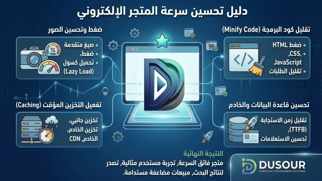 تحسين سرعة المتجر الإلكتروني