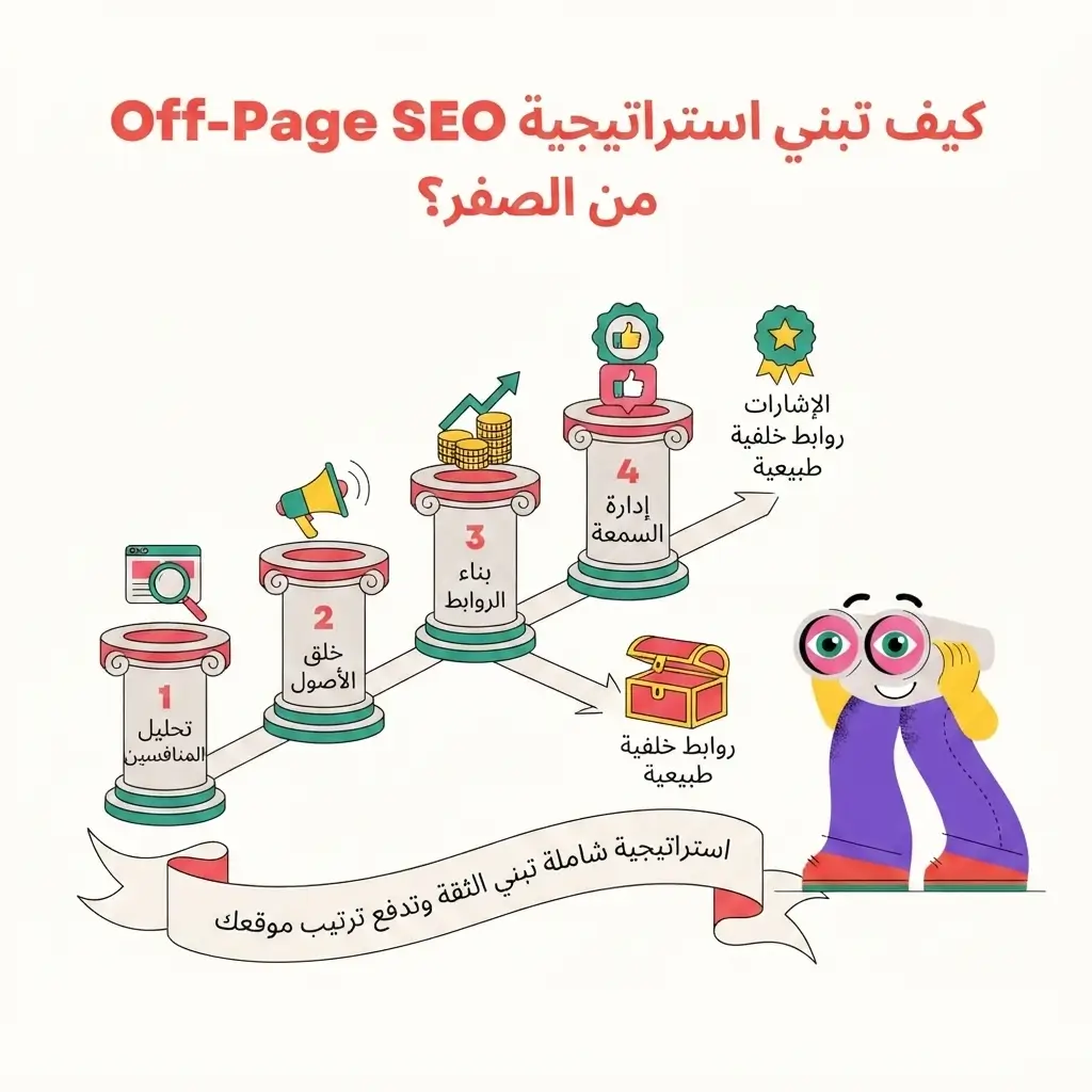 Off-Page SEO: كيف تبني سلطة رقمية تجعل Google وAI يثقون بموقعك؟ | 2026 كيف تبني استراتيجية Off-Page SEO من الصفر؟