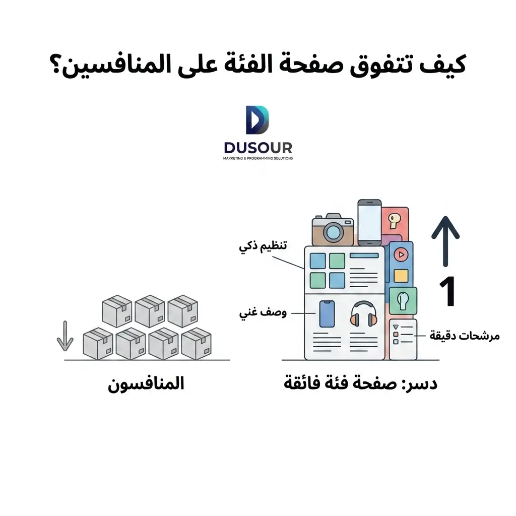 كيف تتفوق صفحة الفئة على المنافسين؟