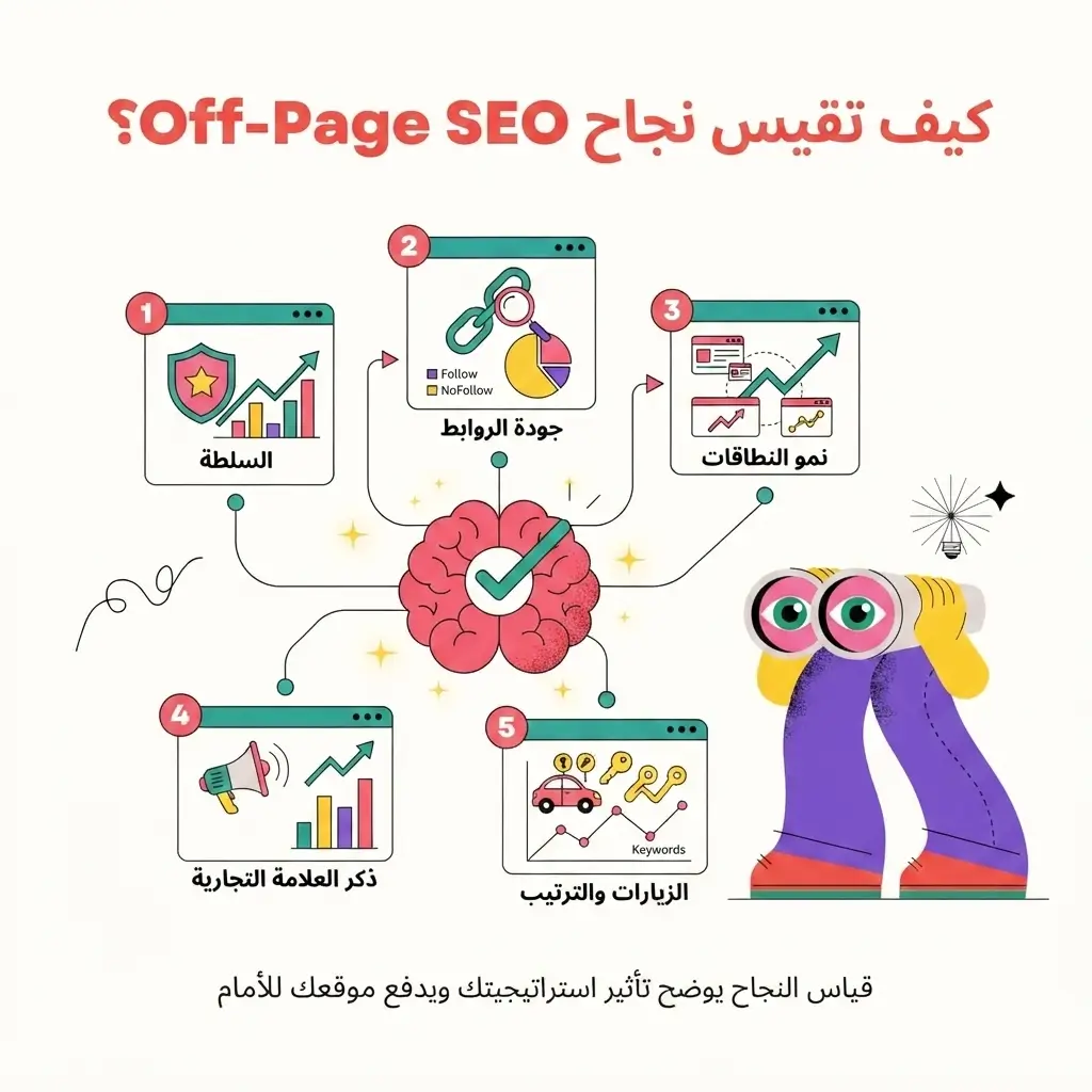 Off-Page SEO: كيف تبني سلطة رقمية تجعل Google وAI يثقون بموقعك؟ | 2026 كيف تقيس نجاح Off Page SEO؟