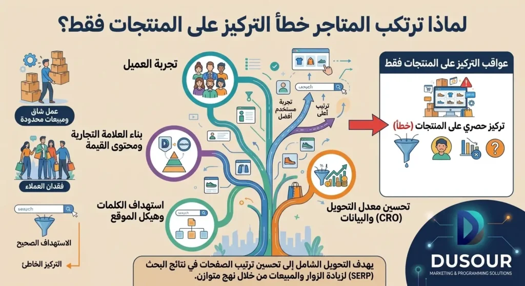 لماذا ترتكب المتاجر خطأ التركيز على المنتجات فقط؟
