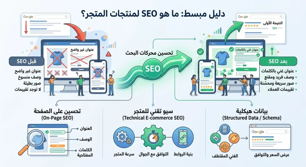 SEO لمنتجات المتجر