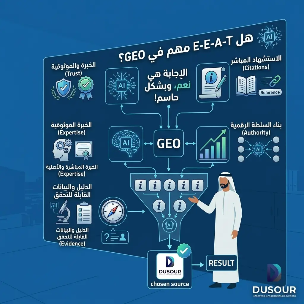 هل E E A T مهم في GEO؟