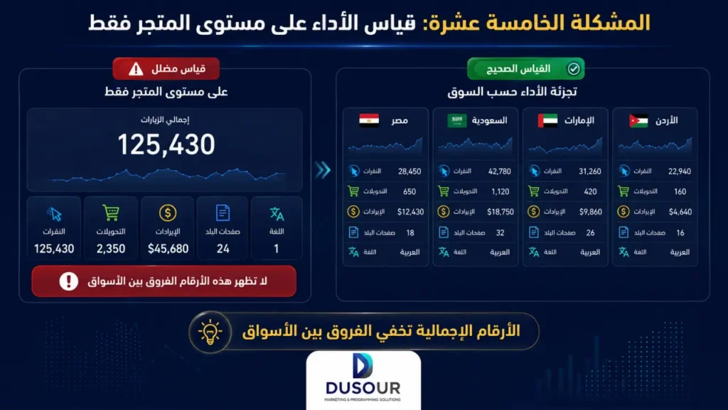 SEO للمتاجر متعددة الدول | بناء صفحات أسواق فعالة وتحسين الظهور العالمي | 2026 قياس الأداء على مستوى المتجر فقط