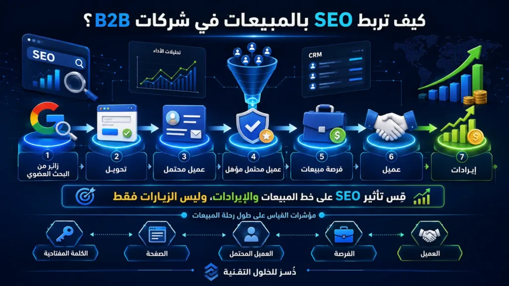 مكونات صفحة الخدمات B2B الفعّالة لتحويل الزوار إلى عملاء محتملين ومبيعات