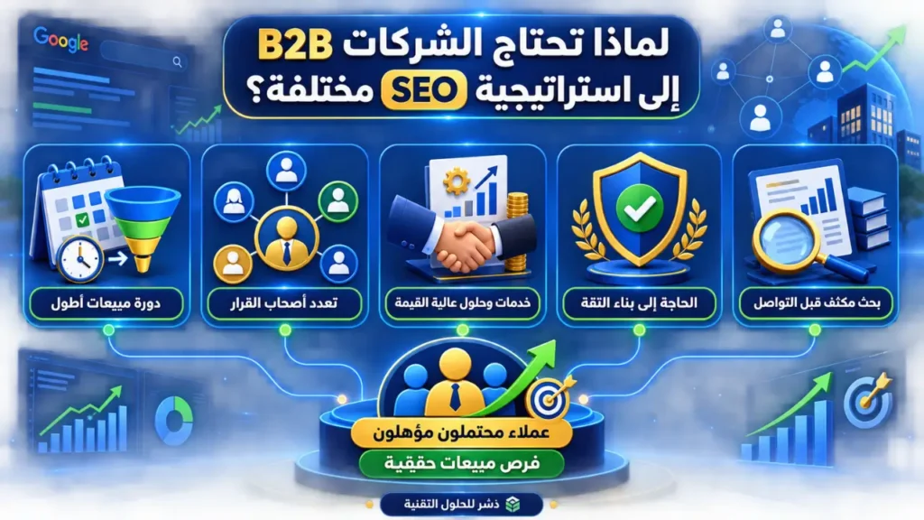لماذا تحتاج الشركات B2B إلى استراتيجية SEO مختلفة؟